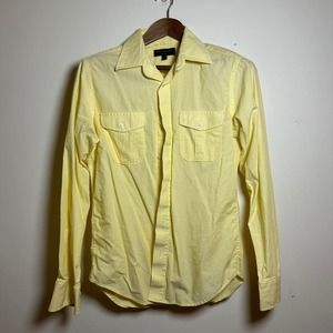 Banana Republic Yellow Men’s Button-Up - S